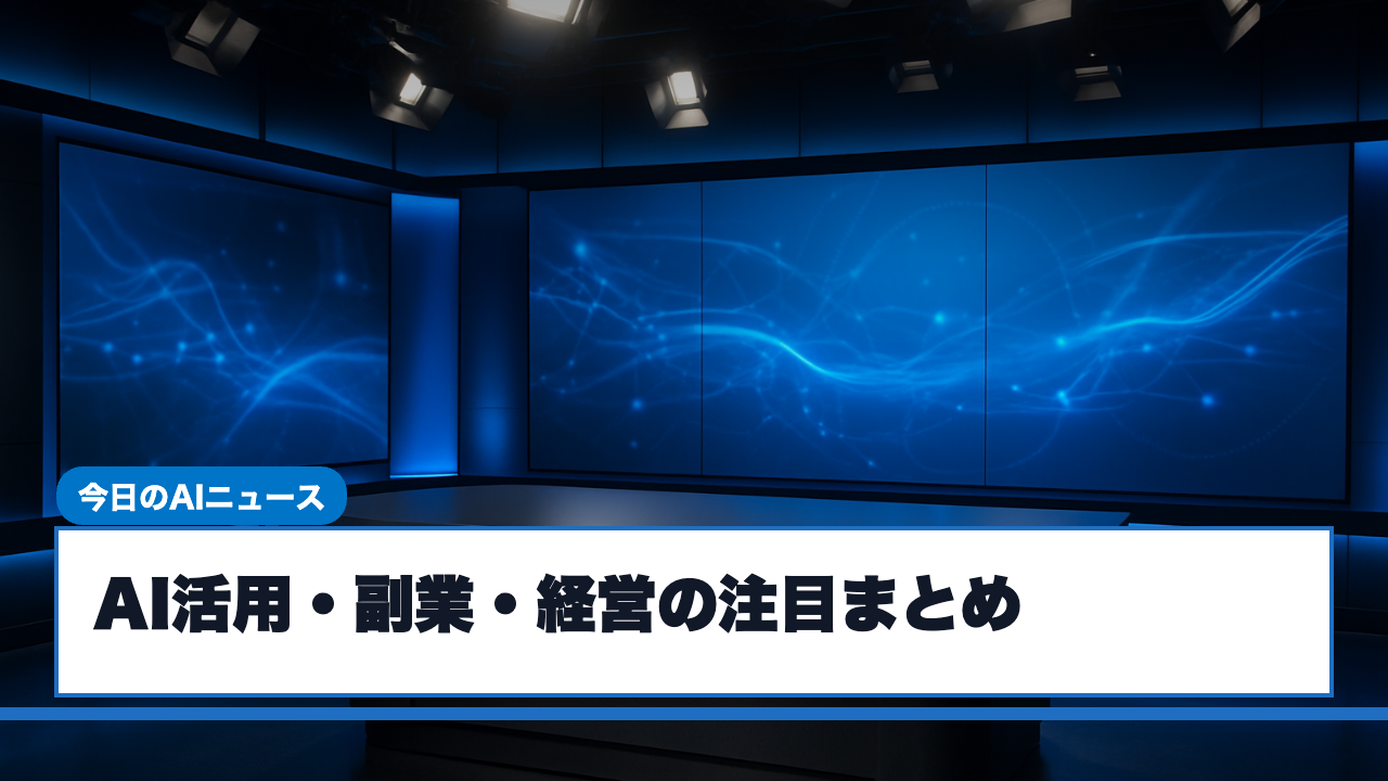 今日のAIニュース